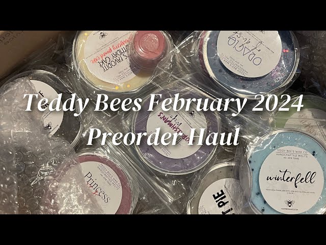 Teddy 🐻 Bees 🐝February Preorder Haul 2024 #vendorwax #waxcommunity