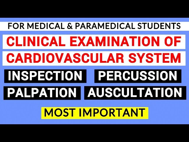 CARDIOVASCULAR SYSTEM EXAMINATION | CLINICAL LAB | PHYSIOLOGY PRACTICALS