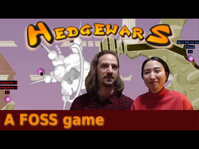 Hedgewars - an open source Worms-style game on Linux