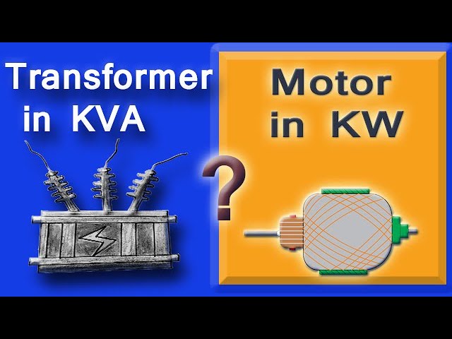 Why Transformer Rating in Kva not in kw | Induction motor in kw | How to improve Power Factor