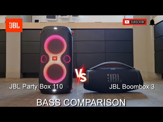 JBL Partybox 110 vs JBL Boombox 3 - bass comparison🔥🔥