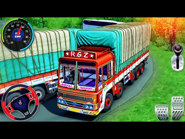 Indian Truck Cargo Driver Simulator - Offroad Uphill Mountain Truck Driving - Android GamePlay