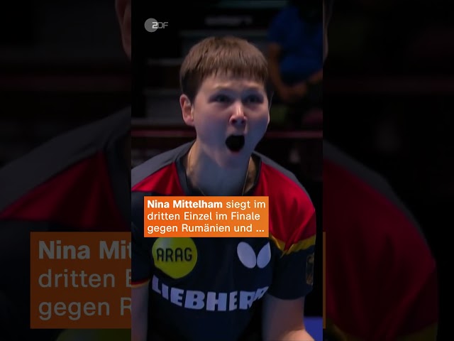 Die deutschen Tischtennis-Frauen gewinnen zum neunten Mal EM-Gold! 🥇 | sportstudio | #shorts