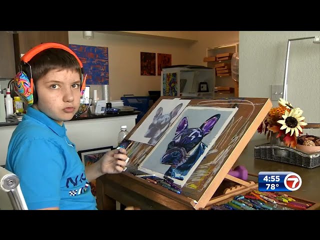 Aventura teen on autism spectrum inspires others with his artwork