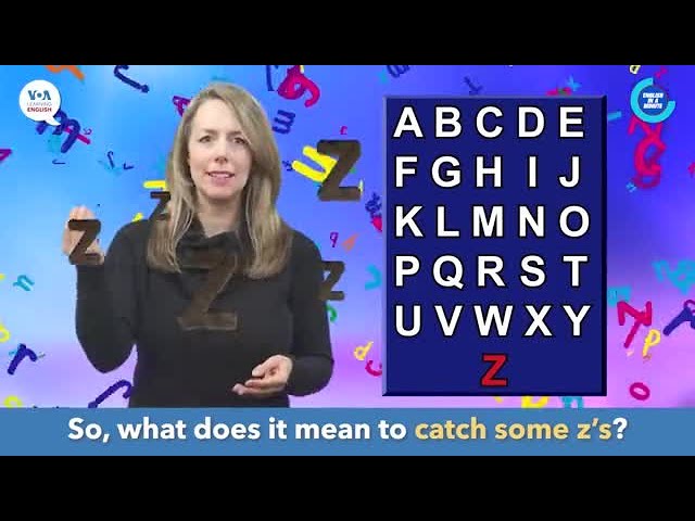 English in a Minute: Catch Some Z's