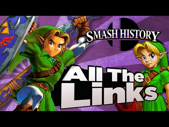 Smash History: All The Links (Super Smash Bros 3DS and Wii U Gameplay Analysis)