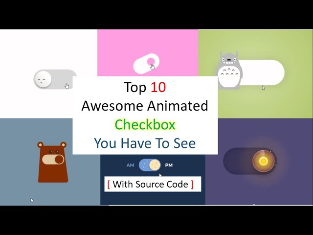 Top 10 Awesome Animated Checkbox You Have To See | With Source Code In the Description (Part 1)