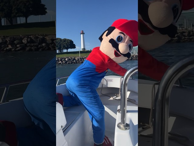 MARIO DID WHAT ON THE BOAT?! 😳 #mario #scary #shorts