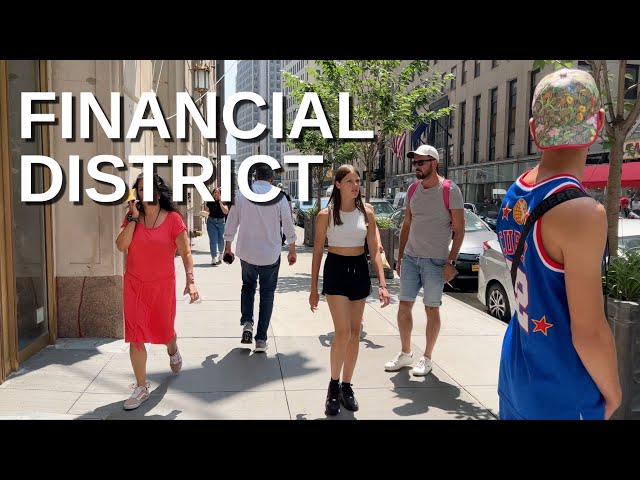 NEW YORK CITY Walking Tour [4K] - FINANCIAL DISTRICT