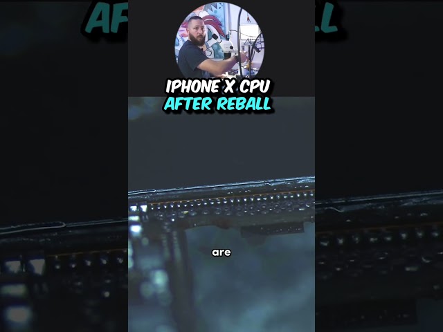 👀🔬Let‘s take a closer LOOK - iPhone X CPU reconnected #shorts #tech