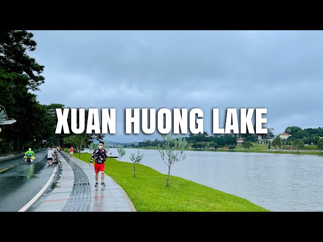 [4K] 5km Morning Walk at Xuan Huong Lake, Dalat, Vietnam