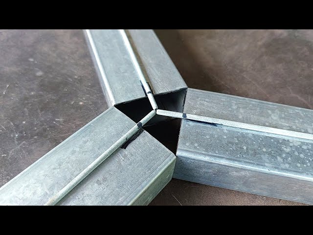 2 tricks for strong connections of thin square pipes that welders rarely discuss. pipe cutting trick