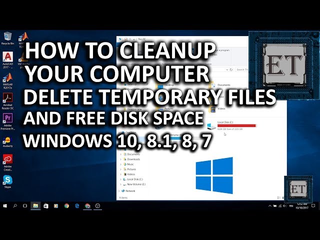 How to Cleanup Your Computer - Fully Delete Temporary Files and Free Disk Space