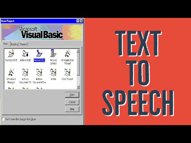 How to Create a Text to Speech Converter in Windows with Visual Basic 6