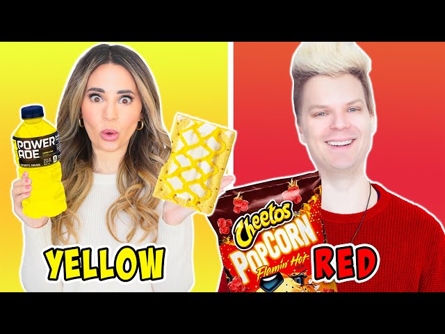 Eating Only ONE COLOR Food for 24 Hours!