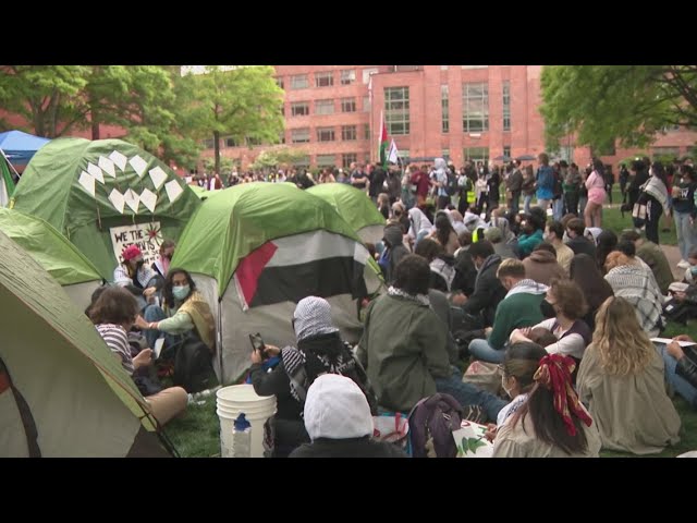 LIVE: Pro-Palestine protest continues at GWU