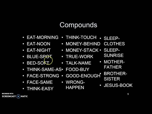 #11 ASL Compounds