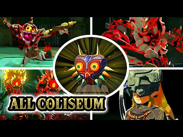 Zelda Tears of the Kingdom - All Coliseum Bosses Battles and Reward (HQ)