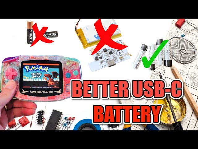 Gameboy Advance USB-C Rechargeable Battery - A Better Option