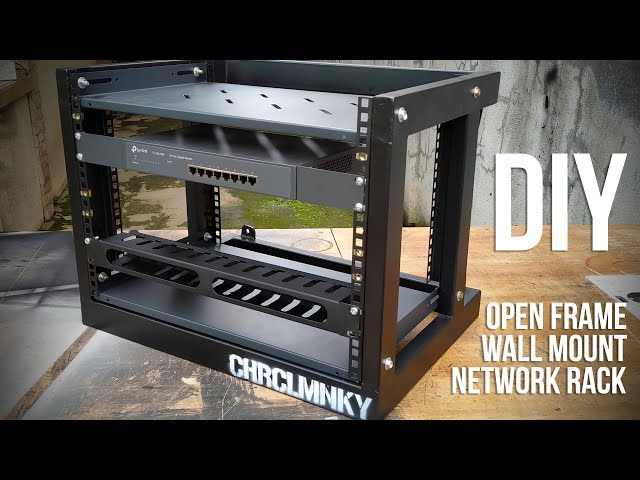 DIY Homelab Open Frame Wall Mount Network Rack