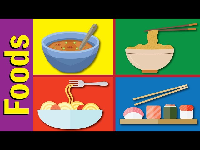 Learn 10 Food Names in English | Fun Kids English