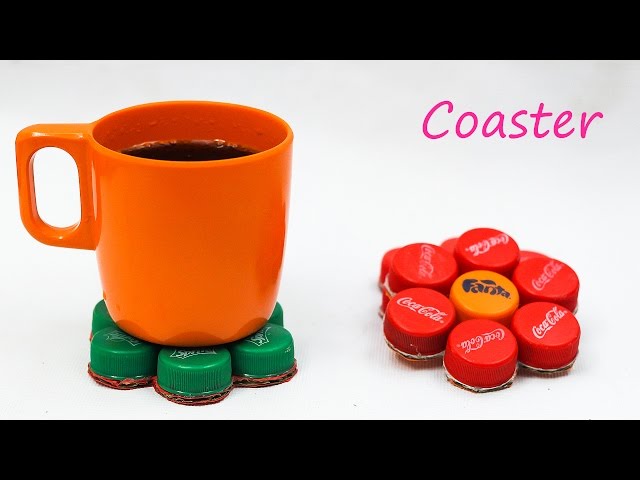 Best Diy Plastic bottle cap coaster