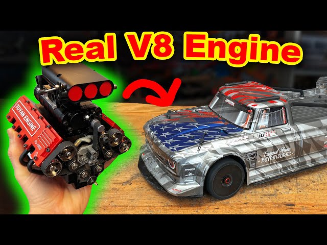 Can I put a REAL V8 ENGINE into a TOY CAR?