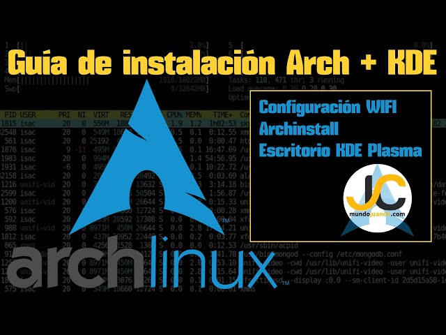 📢🔔 Archinstall instalación de Archlinux + KDE en Español paso a paso por WIFI