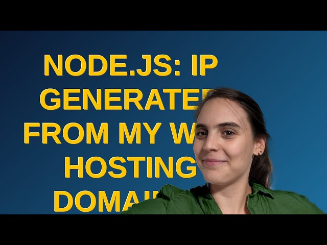 Node.js: IP generated from my web hosting domain is "not available" (can't setup a https server)