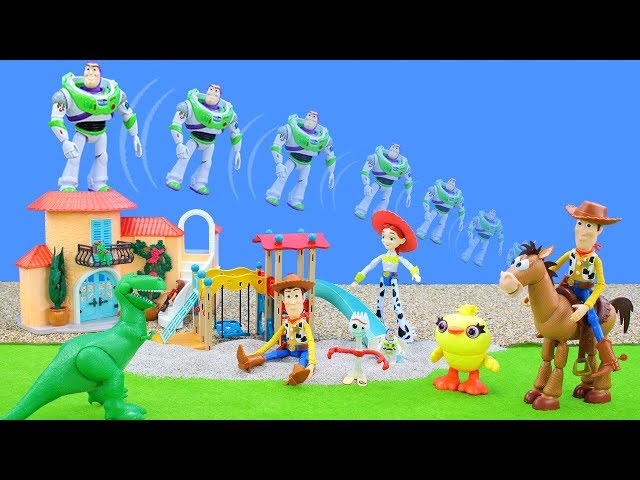 Toy Story 4 NEW Playsets | Buzz Lightyear & Woody Jump up Lego Duplo Toys for Kids