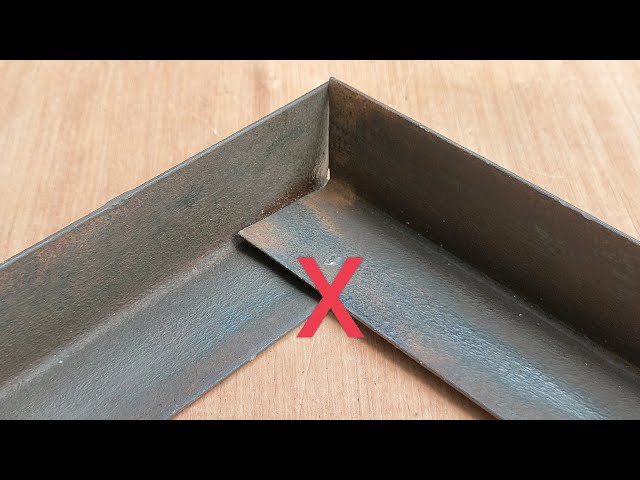 few know the trick of cutting angle iron for 90 degree joints with precise results