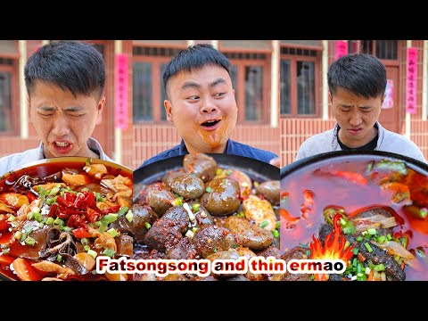 FatSongsong and ThinErmao eat spicy funny video
