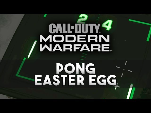 Call of Duty Modern Warfare - Pong Easter Egg
