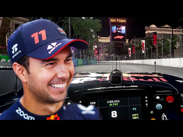 Checo Drives Las Vegas GP Track For The First Time | Oracle Virtual Lap