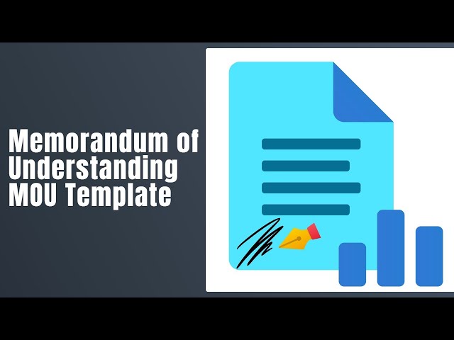 Memorandum of Understanding MOU Template - How To Fill Memorandum of Understanding MOU