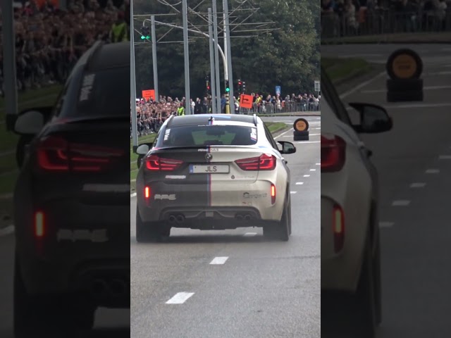 Launching a 700HP BMW X6M with LOUD Akrapovic Exhaust! #bmw