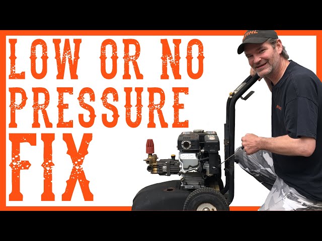 How To Fix A Pressure Washer That Has Low Pressure