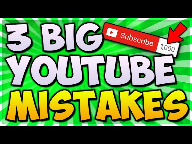 3 BIG MISTAKES YouTubers Make In 2020 😱 (MUST WATCH)