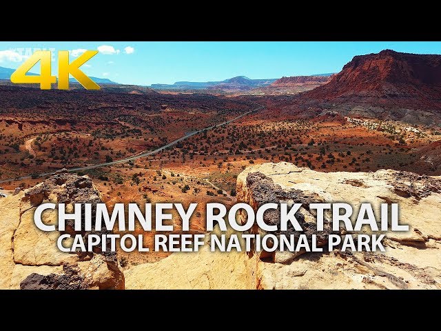 CAPITOL REEF NATIONAL PARK - Chimney Rock Trail, Utah, Hiking, Travel, 4K UHD with Ambient Music