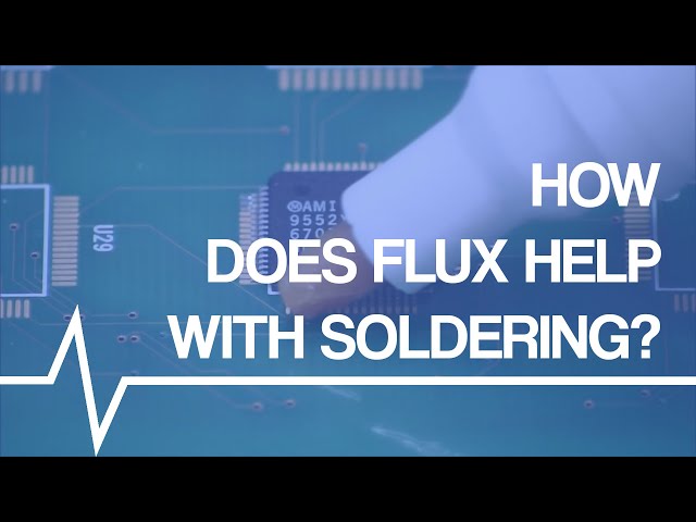 How does flux help with soldering?