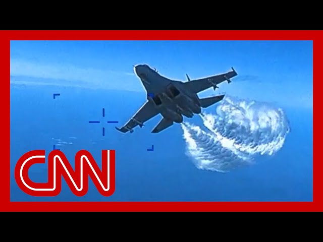See moment Russian fighter jet confronts US drone