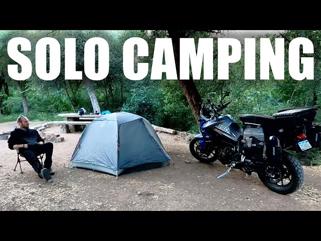 Solo Motorcycle Camping in Arizona Mountains