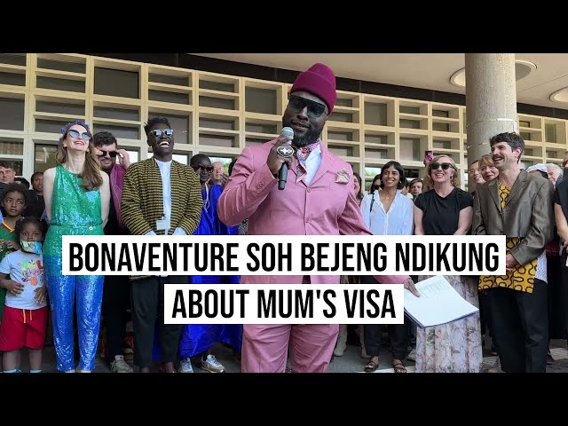 02.06.2023 Berlin Bonaventure Soh Bejeng Ndikung about mum's visa Opening Haus der Kulturen der Welt