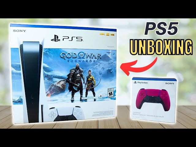 Sony PlayStation 5 Unboxing and Setup (2023) - PS5 God of War Bundle
