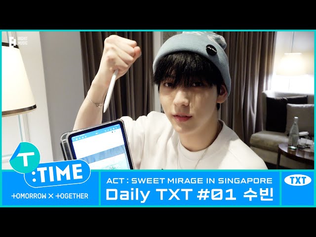 [T:TIME] Daily TXT #01 SOOBIN in Singapore