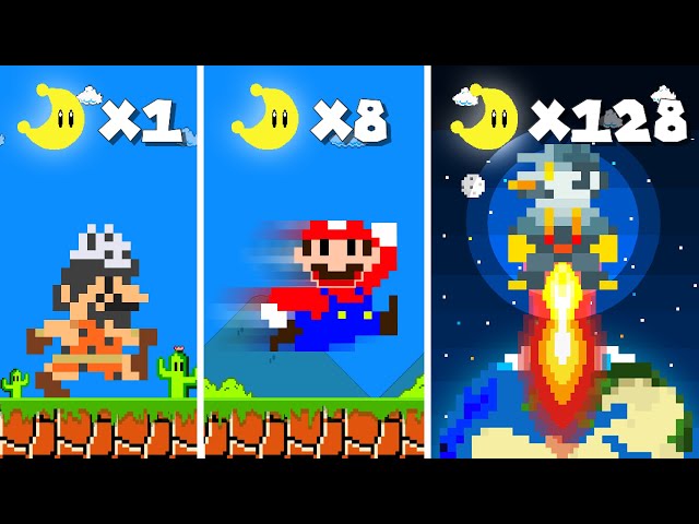 Super Mario Bros. but Moons = TIME TRAVEL... | Game Animation