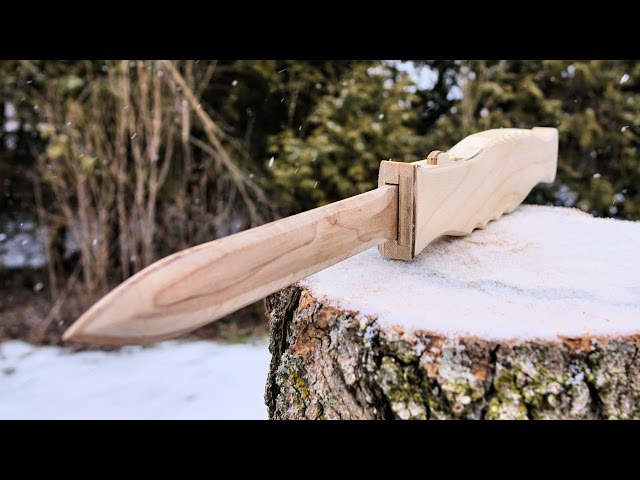 How To Make A Wooden OTF Switchblade