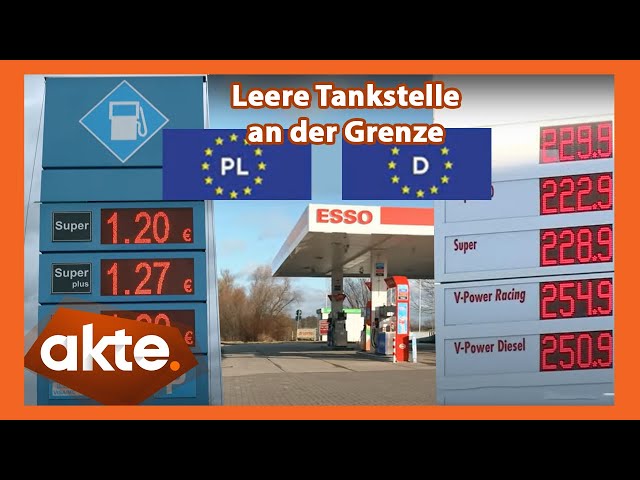 Alle fahren zum Tanken nach Polen - Leere Tankstelle in Brandenburg | Akte | SAT.1