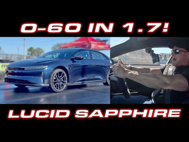WORLD RECORD * How to launch the Lucid Sapphire down the 1/4 Mile * 0-60 MPH in 1.7 Seconds!