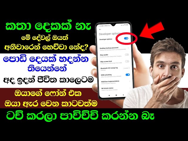 Android Touch Screen Tips & tricks - Sinhala